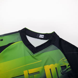 Conjunto de Jersey de Motocross para Adultos, Directo de Fábrica, para Carreras de BMX y ATV, Uniforme Personalizado para Equipo MX, Estampado de Verano, % Poliéster - Product Image 3