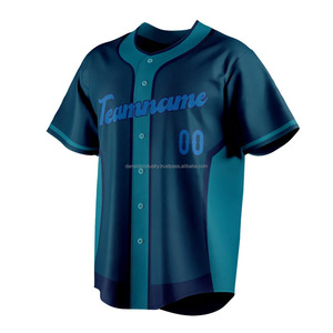 Vêtements de sport avec impression de logo personnalisé à bas prix, vente en gros de chemises à boutons de baseball pour hommes de la plus haute qualité, maillots de softball - Product Image 5