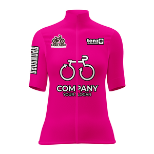 Maillot de cyclisme personnalisé pour femmes, manches courtes, fermeture éclair intégrale, polyester, élasthanne, impression par sublimation, impression par transfert thermique, fabricant OEM ODM - Product Image 5