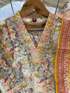 Traje Premium de Seda Zarna con Pantalón Estampado en Zig-Zag - Product Image 4