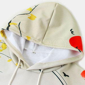 Sweat-shirts à capuche en polyester de haute qualité, mélangés de coton, pour hommes, avec tissu respirant et manches longues, parfaits pour la sublimation. - Product Image 3
