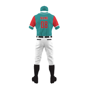 Último Modelo, Precio de Fábrica, Conjuntos de Uniformes de Béisbol Cortos Sublimados, Servicio OEM, Diseño Personalizado, Antibacteriano, Transpirable, de Secado Rápido - Product Image 3