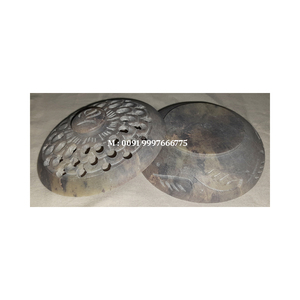 Round Shape Natural Soapstone Carving Potpourri <b>Box</b> Handmade <b>Floral</b> Carving Design With Glossy Surface Used For Gifting Purpose - Product Image 3