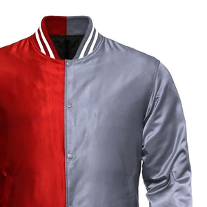 Veste bomber en satin soyeux 100% polyester de qualité supérieure pour hommes Nouvelle arrivée Vestes varsity en satin de soie pour hommes - Product Image 5