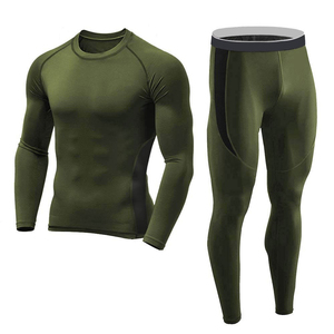 Top Quality Wholesale 2 Pieces Sportswear <b>Compression</b> Sets / Men Running Training Wear Tights <b>Compression</b> Gym Suits - Product Image 4