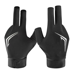 Gants de billard et de snooker Geo Brothers, nouvelle conception personnalisée, légers, respirants, en spandex, fermeture à boucle, sports d'été - Product Image 5