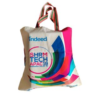 Premium Cotton Canvas Tote <b>Bag</b> Custom Logo Handled Calico Shopping <b>Bag</b> for Supermarket Packaging Gift Use Featuring Letter - Product Image 3