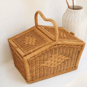 Custom label accept rattan picnic basket round <b>storage</b> <b>hamper</b> highest quality weaving baskets - Product Image 5