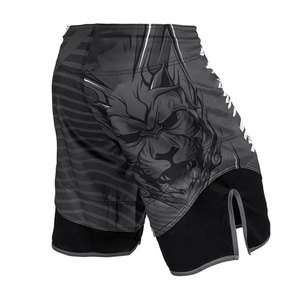 Shorts de MMA de haute qualité pour les combattants, coutures renforcées, tissu respirant, excellente mobilité des jambes, shorts d'entraînement de combat - Product Image 3
