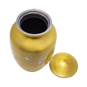 <b>Dogs</b> and Cats <b>Urn</b> with Beautiful Velvet Bag Copper Medium - Product Image 3