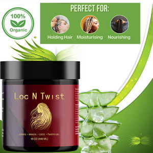 Cire coiffante transparente bio non grasse à tenue super forte pour tresses et torsades, à l'aloe vera hydratante - Product Image 4