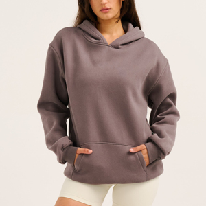 Sudaderas con Capucha para Mujer, Estilo Crop Top, Lavado Ácido, con Estampado en Relieve, de Alta Calidad, al por Mayor, Fabricantes de Ropa Personalizada - Product Image 1