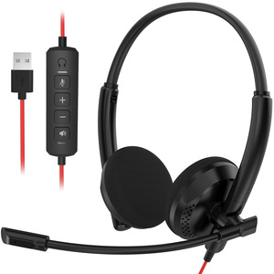 Auriculares con cable NUBWO HW03 para oficina, con micrófono para PC, portátil, centro de llamadas – Controlador de audio USB/3.5mm/Tipo-C - Product Image 4
