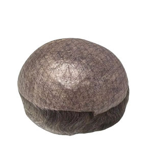 Toupee y Peluca de Cabello Humano Gris de Piel Fina, 100% Cabello Remy Indio, Rizado Kinky Yaki, Calidad Premium, Taz Hair Bangladesh, Trama Única - Product Image 2