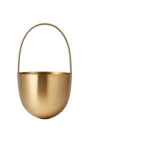 Maceta Elegante Plateada Cromada para Uso Interior/Exterior, Duradera y Ecológica para Balcón, Sala de Estar, Decoración de Jardín Moderna - Product Image 1