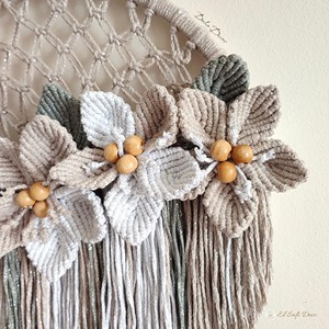 Luxury Style Flower Design <b>Macrame</b> Wall Hanging For Elegant Home Decor Bedroom Living Room And Premium Interior Wall Accent - Product Image 5