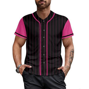 Maillots de baseball et de softball personnalisés à manches courtes, style exclusif, vêtements de sport respirants à prix de gros - Product Image 4