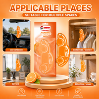 Désodorisant suspendu Getsun parfum Orange pour rétroviseur de voiture, carte aromatique éliminateur d'odeurs, accessoires de cabine de véhicule, usage quotidien