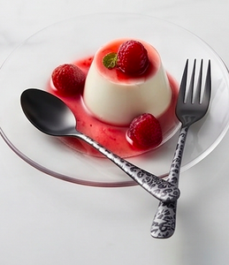 Stainless Steel <b>Set</b> Of 5 <b>Black</b> Color Coated <b>Cutlery</b> 2 Color Tone Handle Flatware Used In Kitchenware Tabletop Cafe Home - Product Image 6