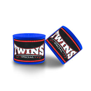 Vendas de Muñeca Personalizadas Transpirables de la Mejor Calidad, Novedad, Superventas, Twins Blancas de Boxeo, de Poliéster Elástico para Entrenamiento en Gimnasio - Product Image 4