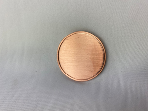 Disque de pièce de monnaie rond en cuivre vierge avec rebord surélevé pour gravure laser, estampage de logo personnalisé, jeton métallique personnalisé - Product Image 2