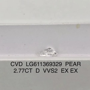 Diamant de laboratoire de qualité supérieure, taille poire, 2,77 carats, E VVS2, certifié IGI, pour bijoux - Product Image 2