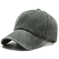 Casquette de baseball sportive en toile délavée et vieillie, 6 panneaux, personnalisable, avec logo brodé, idéale pour les activités de plein air et les voyages, protection solaire ajustée