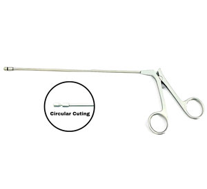 Pinces de découpe circulaire pour champignons Sinus, droites et à 45° °   Lot de 2 instruments chirurgicaux ORL, fabricant OEM en gros - Product Image 3