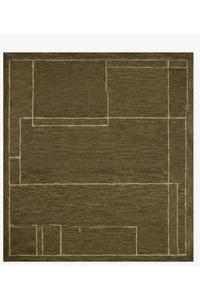 Alfombras de Salón MIRZAPUR ART PALACE, Hechas a Mano, Antideslizantes, de Lana, con Diseño Geométrico de Pelo Grueso y Base de Algodón, Suministro Directo de Fábrica - Product Image 6