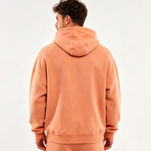 OEM Men's Regular Weight 100% Cotton Fleece Winter <b>Hoodie</b> with Oversized and Elevated Casual Design for US Apparel Brands - Product Image 6