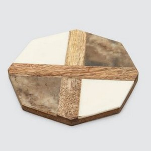 Stylish Design Resin Inlay Coaster Set MDF Coaster Resin Coaster MDF Resin Inlay Coaster Place Mats at factory Wholesale Price - Product Image 4