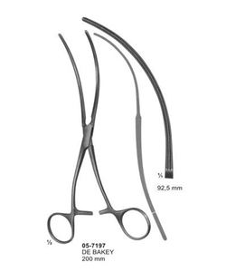 DeBakey Atraumata Peripheral Vascular <b>Clamp</b> 200mm Manual Premium Stainless Steel Class - Product Image 1