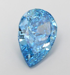 Diamante Cultivado en Laboratorio con Certificación IGI, Corte Pera de 4.50 CT, Color Azul Intenso, Claridad VVS2, CVD LG 731580352, ROYAL GEMS para Joyería - Product Image 4