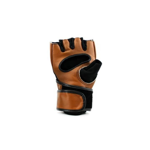 Gants de MMA en cuir unisexes personnalisables de qualité supérieure, demi-doigts, fermeture auto-agrippante, arts martiaux, adultes, grappling professionnel - Product Image 3