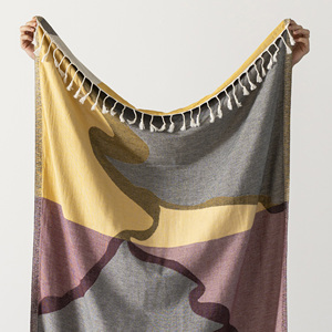 Summer Turkish <b>Hamam</b> Pestemal Beach <b>Towels</b> Wholesale - 100X180CM 100% Cotton Peshtemal <b>Towel</b> 40x70in Scenery - Product Image 3