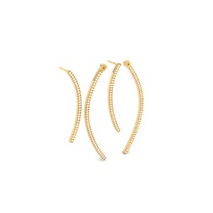 Clous d'oreilles en zircon taille diamant lumineux, plaqué or, argent pur 925, bijoux féminins de qualité supérieure, option cadeau idéale pour événements traditionnels - Product Image 5