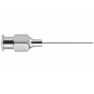 Cánula Manual Profesional Scheie para Cámara Anterior, Instrumento Quirúrgico Oftálmico de Punta Cerrada, Uso Hospitalario, Acero Inoxidable Premium, CE - Product Image 1