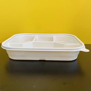 Contenedor de Alimentos Biodegradable de Almidón de Maíz con 4-5 Compartimentos, Ecológico, Desechable, Precio de Fábrica, Gran Venta - Product Image 2