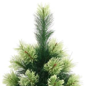 Sapin de Noël artificiel articulé de 82,7 pouces de hauteur en PVC vert - Product Image 4