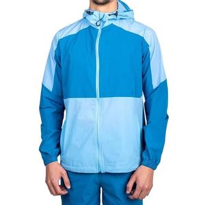 <b>Men's</b> Winter Thick Zipper Canvas Windbreaker Hooded <b>Jacket</b> with Pattern Waterproof Breathable for <b>Cycling</b> Running OEM Service - Product Image 5