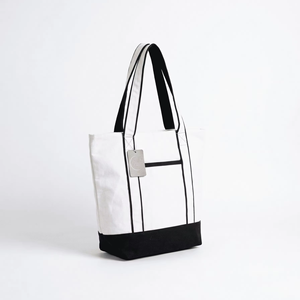 Bolsa de Lona de Algodón con Logotipo Personalizado, Bolsas de Compras Reutilizables, Cierre de Cremallera Resistente, Venta al Por Mayor, Impresión OEM - Product Image 1