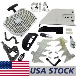 Accesorios para herramientas de combustible: Brida de bujía NGK, Deflector de aire, Cubierta de piñón de cadena reforzada, Arrancador de retroceso, Puntal de parachoques, Ajustador de cadena - Product Image 1