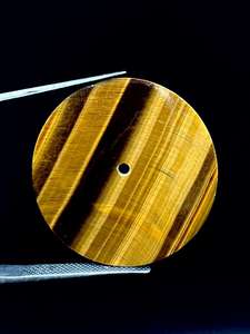 Esfera de reloj con movimiento nh35, piedra de ojo de tigre natural, disco redondo de 31.50 mm para la fabricación de relojes - Product Image 2