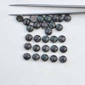 Black Honduran Opal 5mm Cabochon Round <b>Shape</b> AAA Grade Genuine Natural Black Opal Loose Certified Gemstone From Manufacturer - Product Image 1