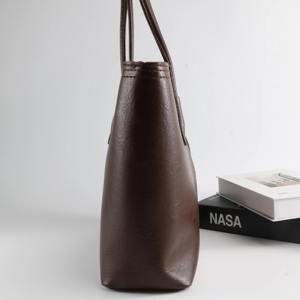 Bolso Tote de Cuero Marrón Hecho a Mano, Cuero Genuino, Ligero, Asas Resistentes, Uso Diario, Regalo de Navidad para Ella - Product Image 2