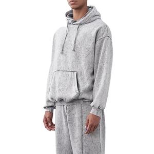 Conjunto de 2 piezas de sudadera de lana de algodón Unisex personalizable con etiqueta privada para hombre con logotipo para la temporada de invierno chándal liso 2026 - Product Image 2