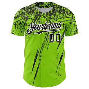 Maillot de baseball respirant à boutons, design personnalisé, manches courtes, antibactérien, toutes saisons - Product Image 2