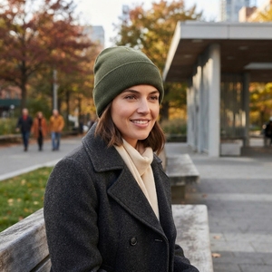 Gorro de Lana Unisex de Alta Calidad, Gorro de Invierno Tejido con Aislamiento Térmico, Gorro de Pescador Transpirable e Impermeable para Negocios - Product Image 6