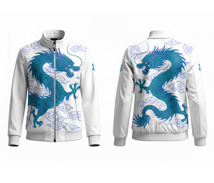 Chaqueta Deportiva con Cierre de Poliéster Sublimado Completo OEM, Ropa para Correr y Hacer Ejercicio, Cálida, Transpirable y de Secado Rápido |   Tallas Hombre Mujer Juvenil - Product Image 1