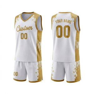 Uniformes de Baloncesto Personalizados Profesionales para Equipos al por Mayor, Conjuntos de Camisetas de Baloncesto de Malla Transpirable de Alto Rendimiento, Logotipo OEM - Product Image 3